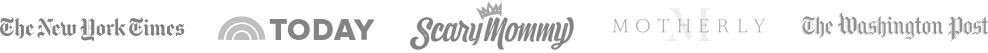 A list of brands which feature Sittercity: Scary Mommy, The Today Show, Motherly, The New York Times, and the Washington Post